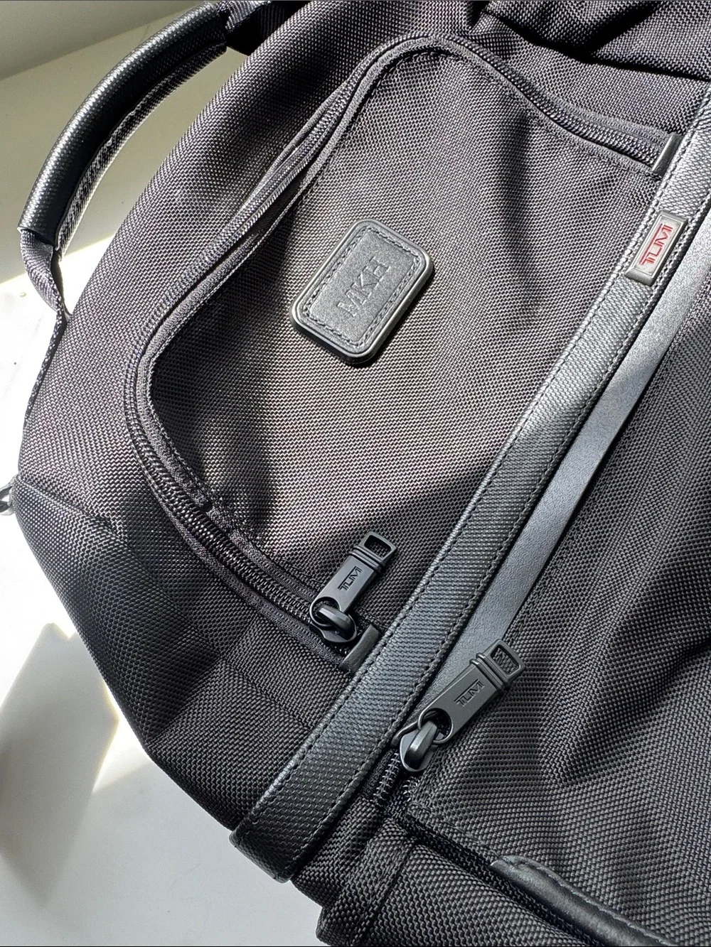 Tumi Black Men's Backpack - Sleek Travel & Work Pack Alpha